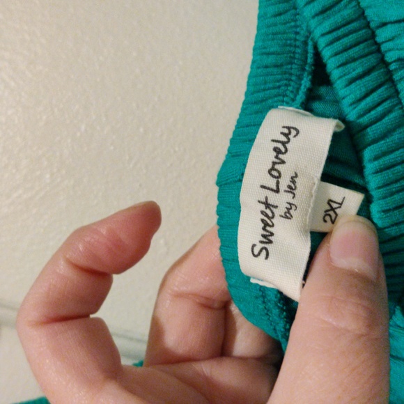 Sweet Lovely Kelly Green Dress Size 2x - Picture 4 of 8